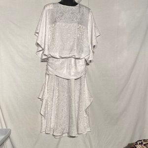 Vintage flower satin dress